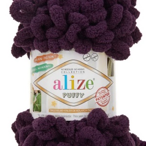 Fir de tricotat - Fire tip mohair din acril ALIZE PUFFY 986