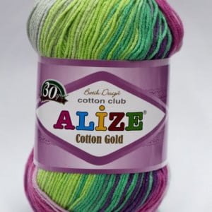 Fir de tricotat sau crosetat - Fir ALIZE COTTON GOLD BATIK - DEGRADE 4147