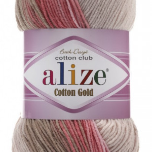 Fir de tricotat sau crosetat - Fir ALIZE COTTON GOLD BATIK - DEGRADE 5970