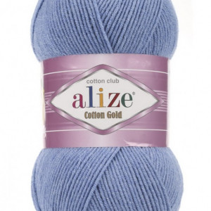 Fir de tricotat sau crosetat - Fir ALIZE COTTON GOLD BLEO 374