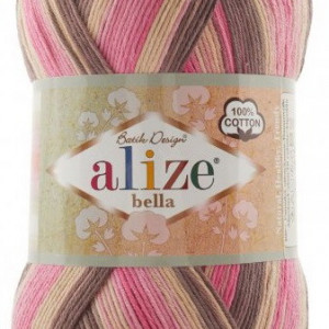 Fir de tricotat sau crosetat - Fir BUMBAC 100% ALIZE BELLA BATIK 100-7829