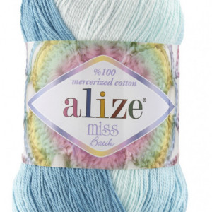 Fir de tricotat sau crosetat - Fir BUMBAC 100% ALIZE MISS BATIK DEGRADE 2130