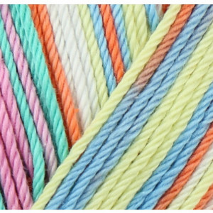 Fir de tricotat sau crosetat - Fir BUMBAC 100% MERCERIZAT CATANIA COLOR LOLLIPOP COLOR COD 211 - Img 2