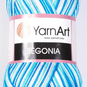 Fir de tricotat sau crosetat - Fir BUMBAC 100% YARNART BEGONIA MELANGE COD 510