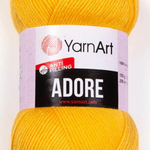 Fir de tricotat sau crosetat - Fire acril anti pilling YARNART ADORE COD 355