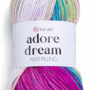 Fir de tricotat sau crosetat - Fire acril anti pilling YARNART ADORE DREAM COD 1063