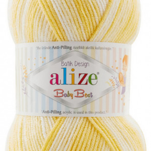 Fir de tricotat sau crosetat - Fire amestec acril anti pilling + bambus ALIZE BABY BEST BATIK 7836