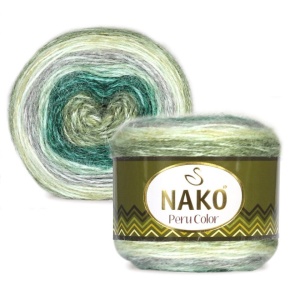 Fir de tricotat sau crosetat - Fire din amestec alpaca, lana si acril Nako Peru Color - COD 32418