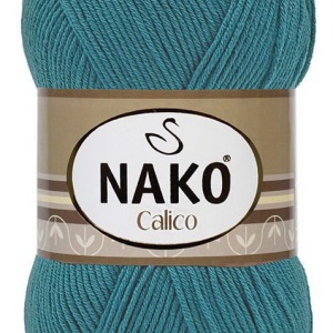 Fir de tricotat sau crosetat - Fire NAKO CALICO VERDE 12168
