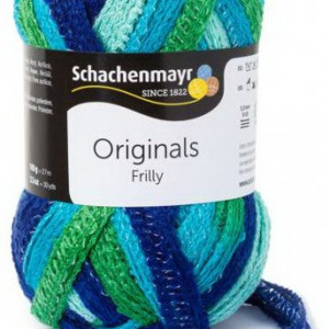 Fir de tricotat sau crosetat - Fire pretricotate esarfa FRILLY degrade 092