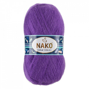 Fir de tricotat sau crosetat - Fire tip mohair acril NAKO MOHAIR DELICATE - MOV COD 6118 / 187