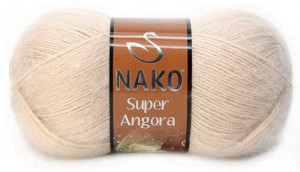 Fir de tricotat sau crosetat - Fire tip mohair acril NAKO SUPER ANGORA CREAM 10042