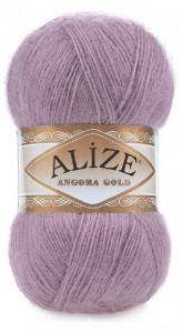 Fir de tricotat sau crosetat - Fire tip mohair din acril Alize Angora Gold Mov 312