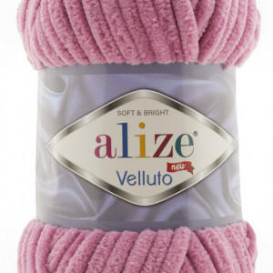 Fir de tricotat sau crosetat - Fire tip mohair din acril ALIZE VELLUTO LILA 98