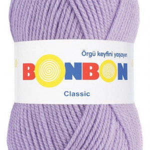 Fir de tricotat sau crosetat - Fire tip mohair din acril BONBON CLASIC LILA 98205