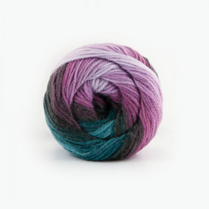 Fir de tricotat sau crosetat - Fire tip mohair din acril Kamgarn Papatya Batik degrade 41 - Img 2