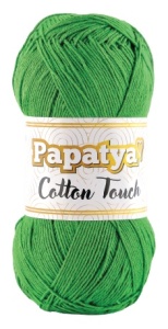 Fir de tricotat sau crosetat - Fire tip mohair din acril Kamgarn Papatya Cotton Touch VERDE COD 770