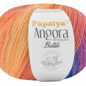 Fir de tricotat sau crosetat - Fire tip mohair din acril Kamgarn Papatya Angora degrade 64