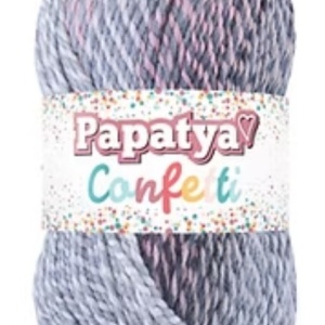 Fir de tricotat sau crosetat - Fire tip mohair din acril Kamgarn Papatya Confetti degrade 03