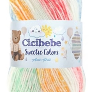 Fir de tricotat sau crosetat - Fire tip mohair din acril Kamgarn Cicibebe Sweetie Colors degrade 105