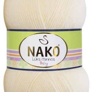 Fir de tricotat sau crosetat - Fire tip mohair din acril NAKO LUKS MINNOS CREAM 99064
