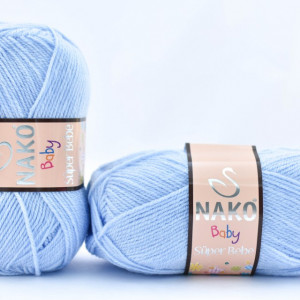 Fir de tricotat sau crosetat - Fire tip mohair din acril Nako SUPER BEBE BLEO 23070 - Img 2