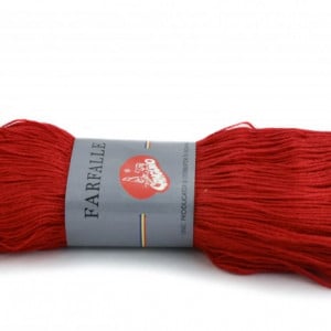 Fir de tricotat sau crosetat - Fire tip mohair din acril (PNA)Canguro Farfalle ROSU 309