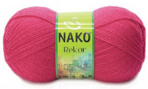 Fir de tricotat sau crosetat - Fire tip mohair din acril premium Nako REKOR ROZ 10116
