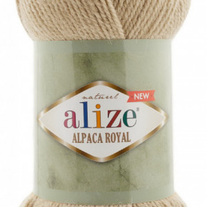 Fir de tricotat sau crosetat - Fire tip mohair din alpaca 15%, lana 30%, acril 55% Alize Alpaca Royal New BEJ 262
