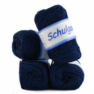 Fir de tricotat sau crosetat - Fire tip mohair din bumbac Schulgarn - BLEUMARIN - 11 -