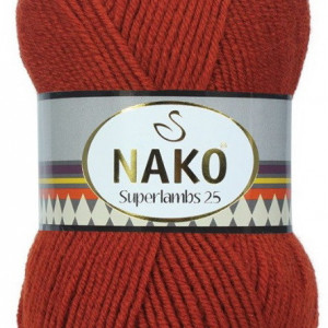 Fir de tricotat sau crosetat - Fire tip mohair din lana 25% si acril 75% Nako Superlambs 25 MARO 1120