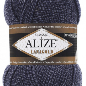 Fir de tricotat sau crosetat - Fire tip mohair din lana 49% si acril 51% Alize Lanagold DUE 901
