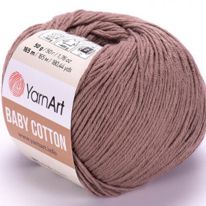 Fir de tricotat sau crosetat - Fire YARNART BABY COTTON COD 407