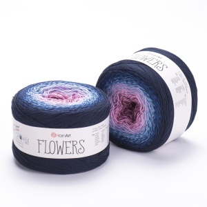 Fir de tricotat sau crosetat - Fire YARNART FLOWERS COD 273