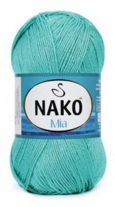 Fir de tricotat sau crosetat - Fir BUMBAC 100% NAKO MIA TURQUAZ 10148
