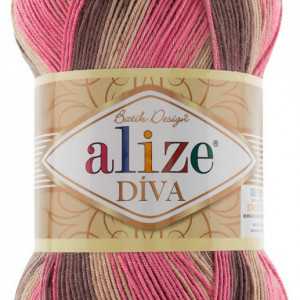 Fir de tricotat sau crosetat - Fir microfibra ALIZE DIVA BATIK DEGRADE 7829