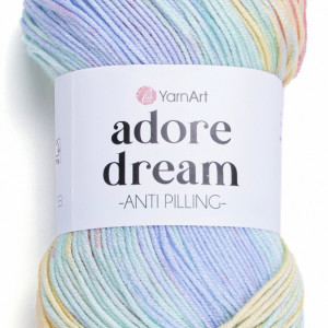 Fir de tricotat sau crosetat - Fire acril anti pilling YARNART ADORE DREAM COD 1054