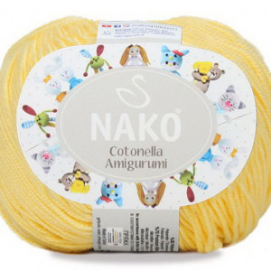 Fir de tricotat sau crosetat - Fire NAKO COTONELLA AMIGURUMI GALBEN 2548