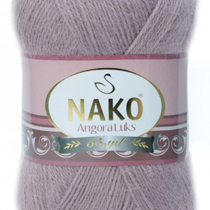 Fir de tricotat sau crosetat - Fire tip mohair acril NAKO ANGORA LUKS BEJ 10155