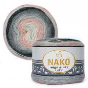Fir de tricotat sau crosetat - Fire tip mohair acril NAKO ANGORA LUKS COLOR 81916