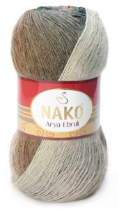 Fir de tricotat sau crosetat - Fire tip mohair acril NAKO ARYA EBRULI DEGRADE 86415
