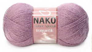 Fir de tricotat sau crosetat - Fire tip mohair acril NAKO MOHER SPECIAL ROMANTIK MOV 11310