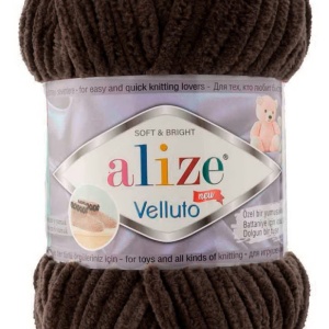 Fir de tricotat sau crosetat - Fire tip mohair din acril ALIZE VELLUTO MARO 26