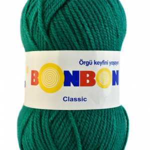 Fir de tricotat sau crosetat - Fire tip mohair din acril BONBON CLASIC VERDE 98325
