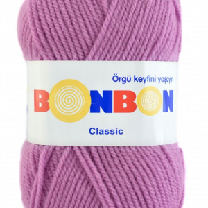 Fir de tricotat sau crosetat - Fire tip mohair din acril BONBON CLASIC LILA 98234