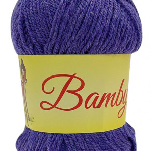 Fir de tricotat sau crosetat - Fire tip mohair din acril CANGURO - BAMBY MOV 1168