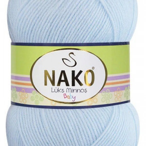 Fir de tricotat sau crosetat - Fire tip mohair din acril NAKO LUKS MINNOS BLEO 99076