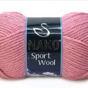 Fir de tricotat sau crosetat - Fire tip mohair din acril si lana Nako Sport Wool ROZ 2276