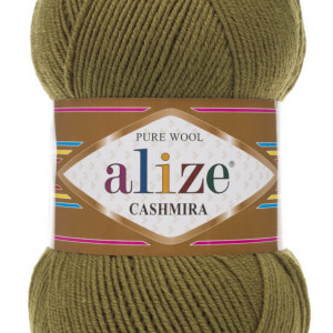 Fir de tricotat sau crosetat - Fire tip mohair din lana 100%, Alize CASHMIRA KAKI 233