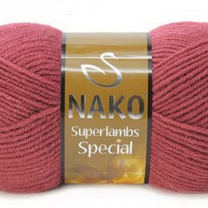 Fir de tricotat sau crosetat - Fire tip mohair din lana 50% si acril 50% Nako Superlambs Special grena 1001